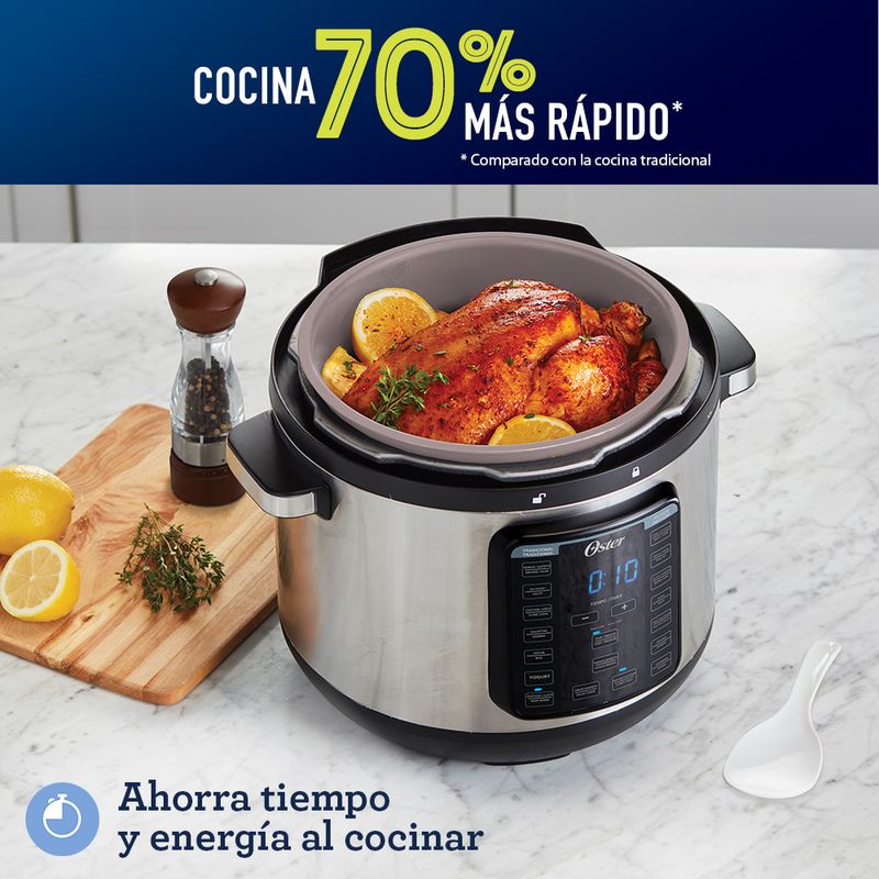 Multi-olla rápida XL Oster® 7,5 litros con 14 funciones