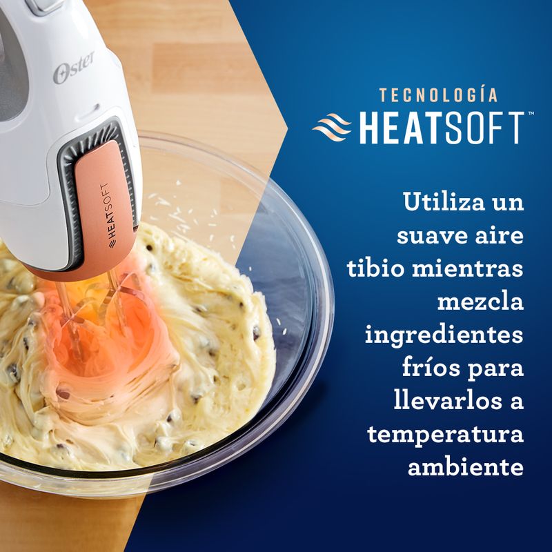 Batidora de mano Oster® tecnología HeatSoft™ FPSTHMAMR