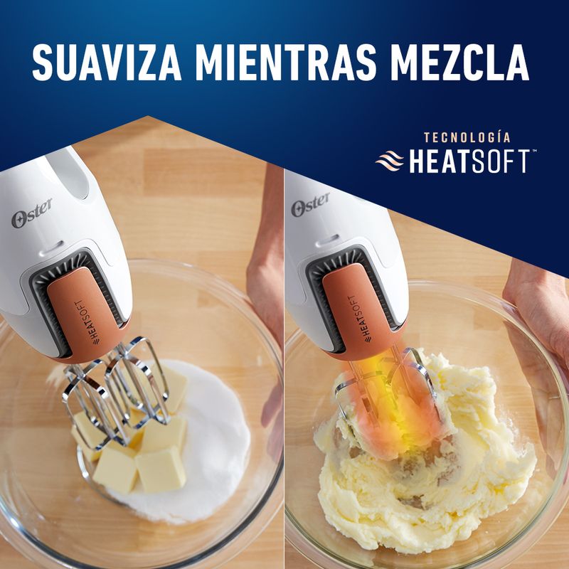 Batidora de mano Oster® tecnología HeatSoft™ FPSTHMAMR