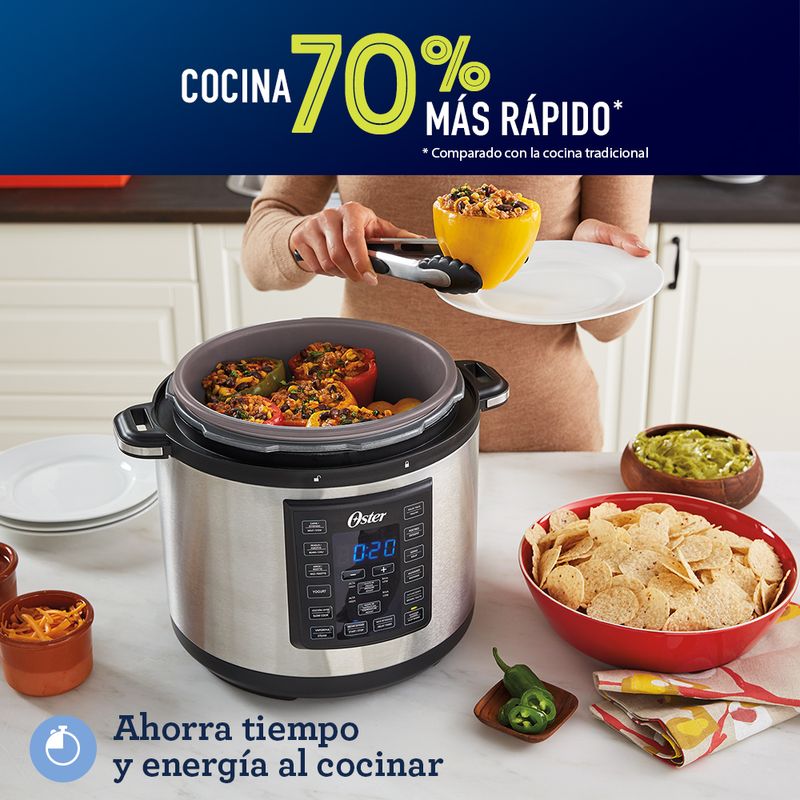 Multi-olla rápida XL Oster® 7,5 litros con 14 funciones CKSTPCEC8801 -  Productos y accesorios originales Oster ®