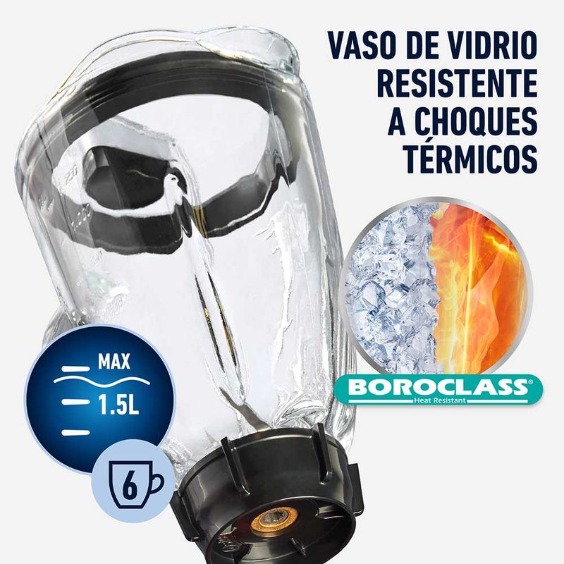 Vaso de vidrio Boroclass Oster Productos y accesorios