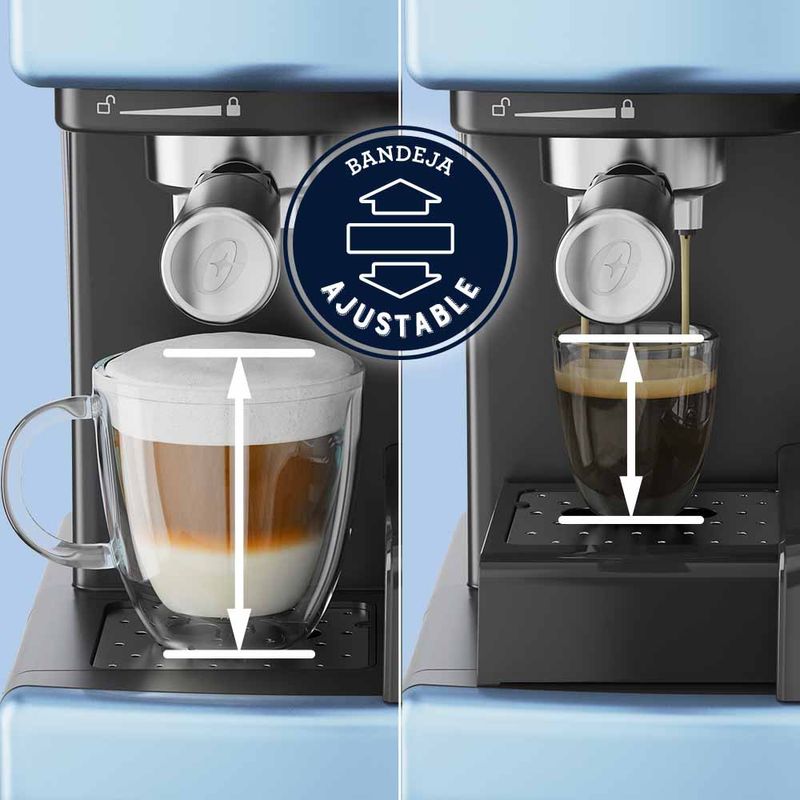 Cafetera automática de espresso plateada Oster® PrimaLatte™ BVSTEM6603SS -  Oster