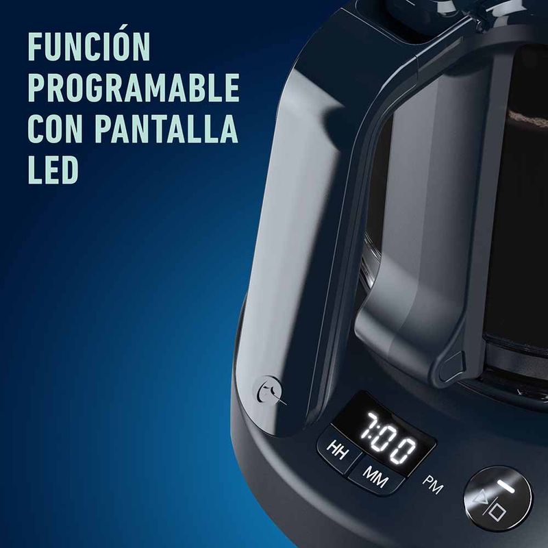 Cafetera programable Oster® 8 tazas en acero inoxidable BVSTDC10SS -  Productos y accesorios originales Oster ®