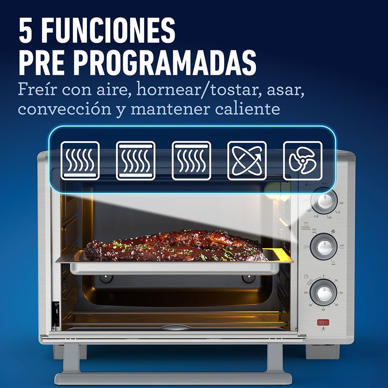 Horno con freidora de aire Oster® de 35L TSSTTVLS35 - Productos y