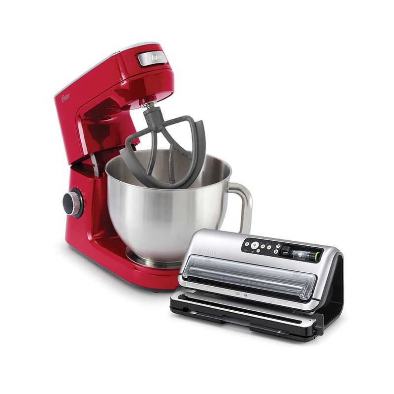 Kit-Oster-DTC---22.-Batidora-planetaria-roja-Oster-y-sellador-FoodSaver