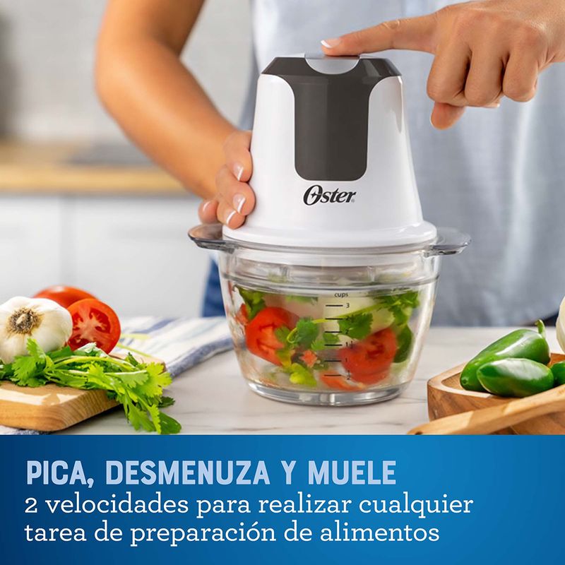 Comprar Picadora eléctrica de 2 velocidades de acero inoxidable, capacidad  de 2L, picadora de carne, picadora, procesador de alimentos, rebanadora,  picadora de acero inoxidable, rebanadora de cocina