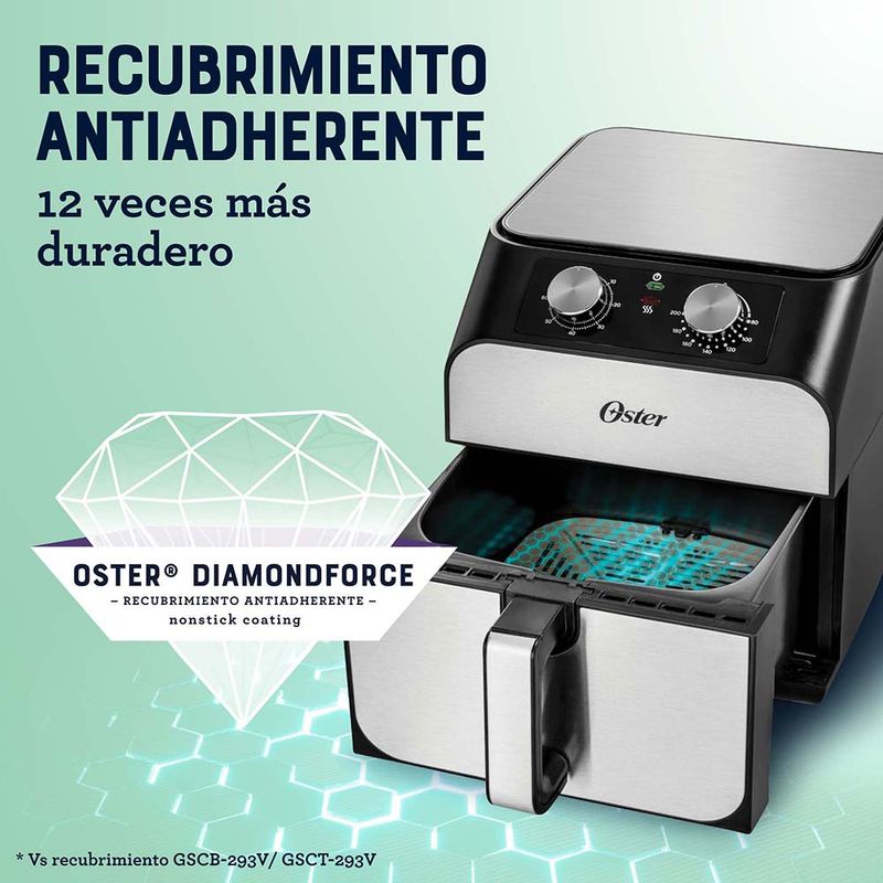 Freidora de aire digital Oster® con capacidad de 9L CKSTAF90D - Oster