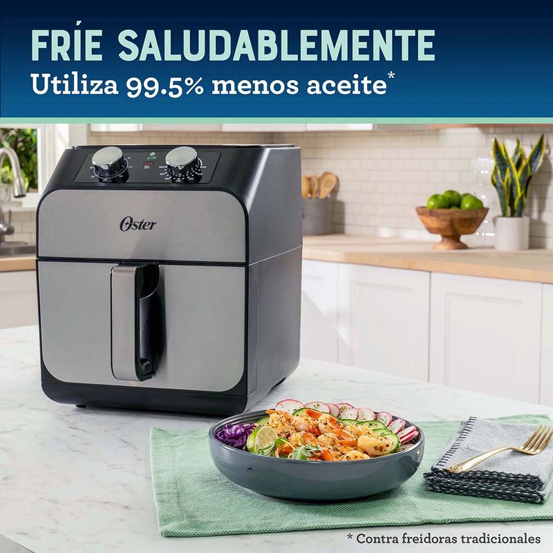 Freidora de aire digital Oster® de 9L con recubrimiento