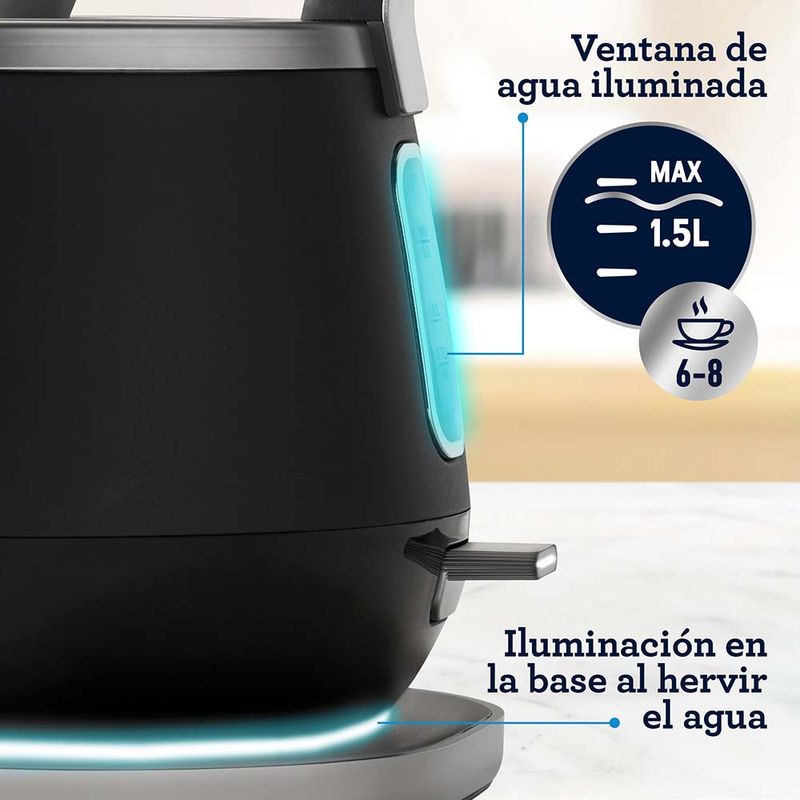 Hervidor eléctrico premium con capacidad de 1.5L BVSTKT4510B - Productos y  accesorios originales Oster ®