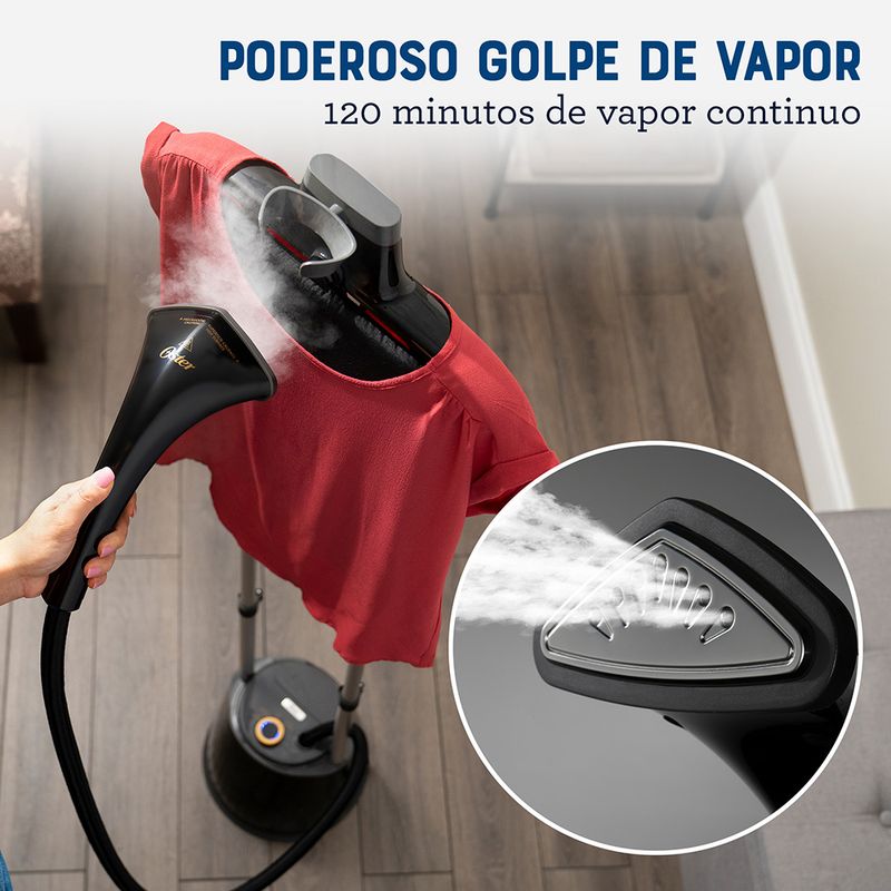 Vaporizador de pedestal vertical con gancho para pantalón