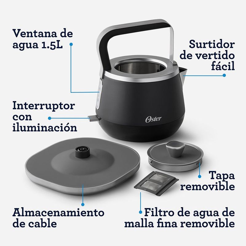 Kit Plancha de asar Oster® revestimiento Bioceramic® CKSTGRFM18W y