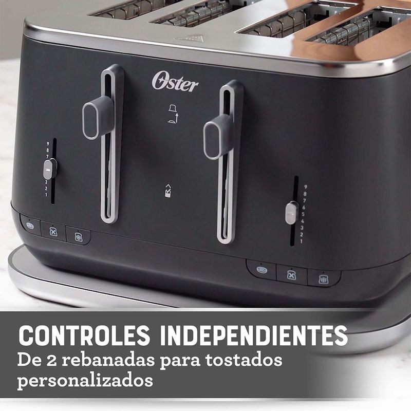 Tostadora premium para 4 rebanadas TSSTTA4540B - Productos y accesorios  originales Oster ®