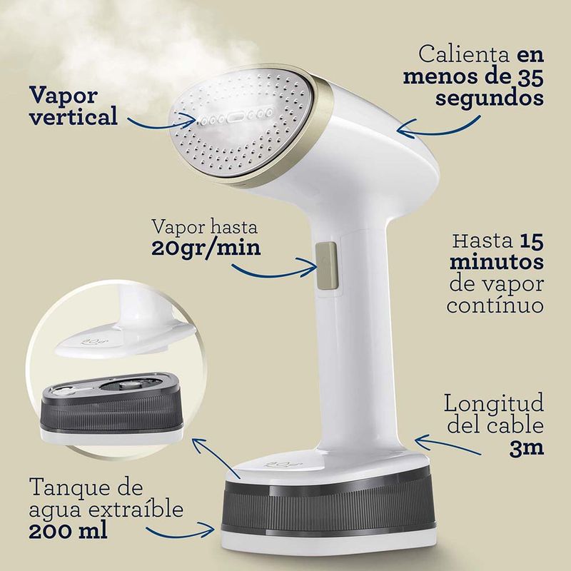 Vaporizador de pedestal vertical con gancho para pantalón GCSTGS7000 - Oster