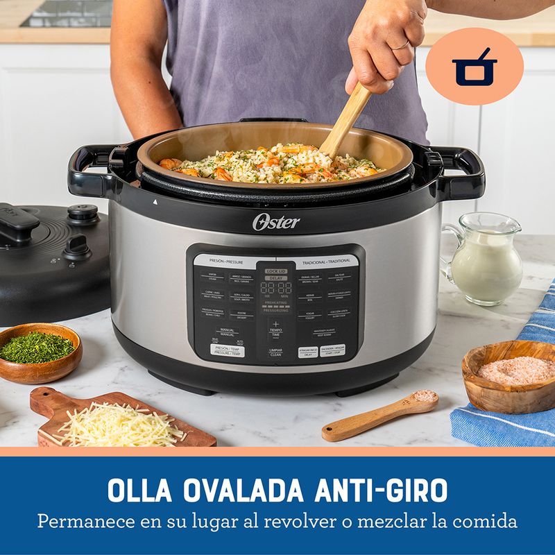 Multi-olla rápida ovalada de 5.7L con 15 funciones CKSTPCECOV57 - Productos  y accesorios originales Oster ®