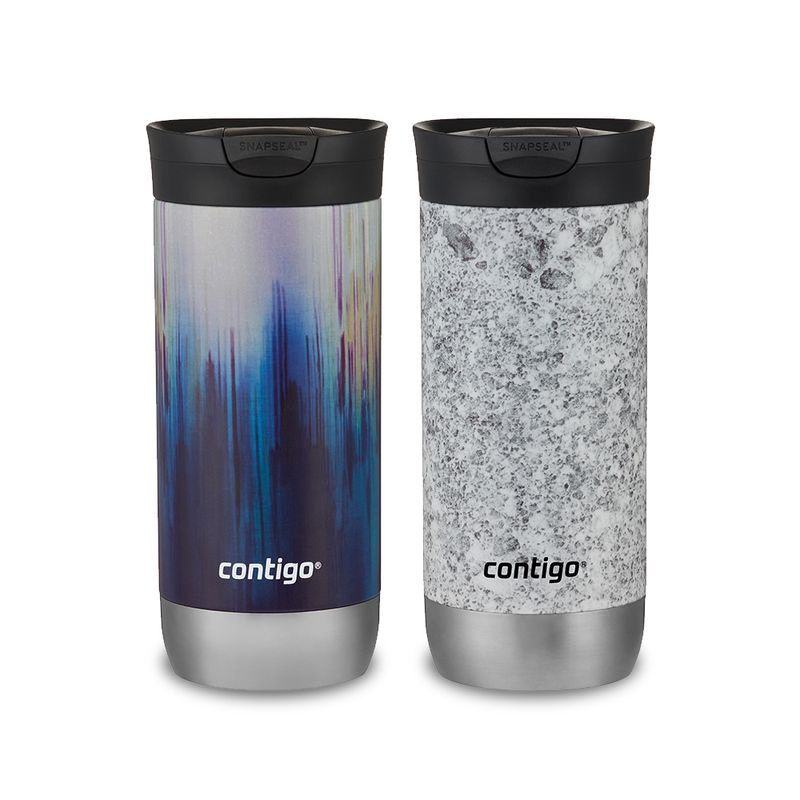 Contigo 16oz Couture Snapseal Stainless Steel Travel Mug, Merlot 