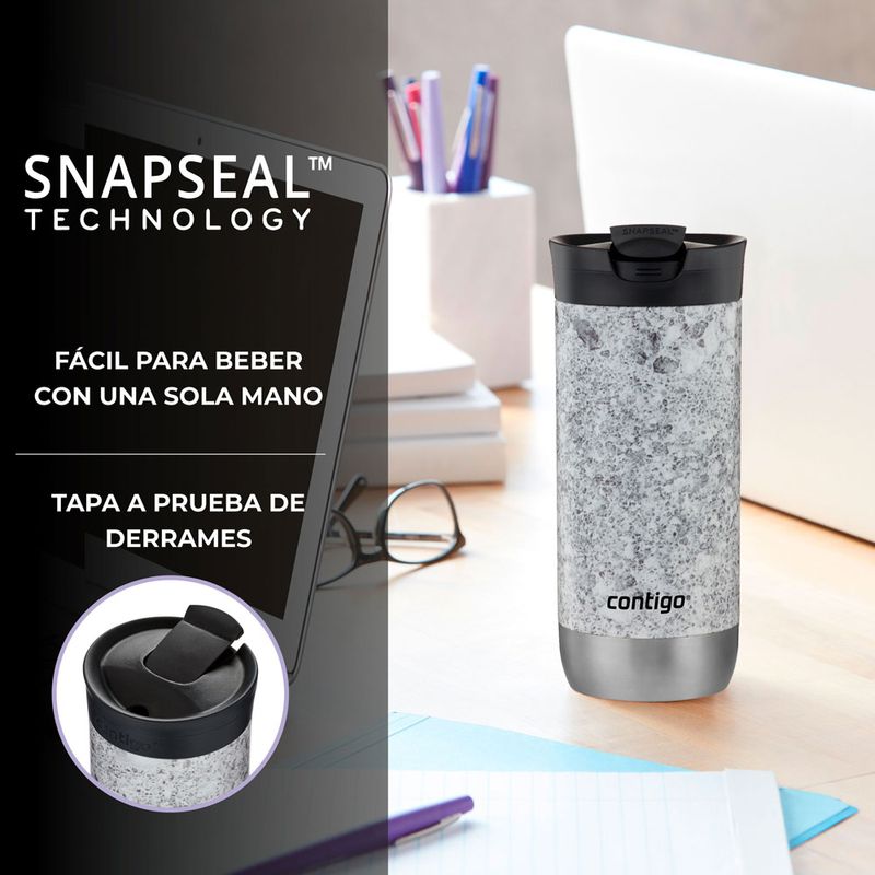 Kit Cafetera programable Oster® 8 tazas en acero inoxidable BVSTDC10SS y 1  Mug Contigo Huron Couture Speckled Slate 473ml - Productos y accesorios  originales Oster ®