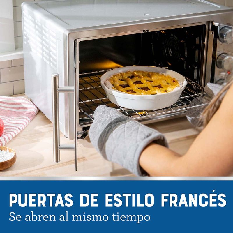 Horno Oster® puertas estilo francés con freidora de aire y