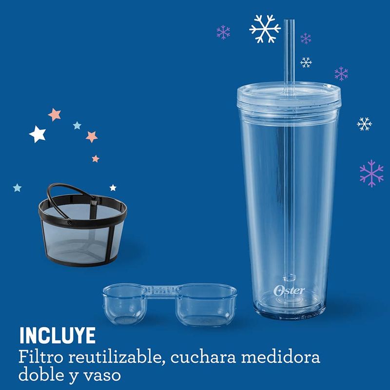 Cafetera frappé Oster®con licuadora BVSTDC03B - Productos y accesorios  originales Oster ®