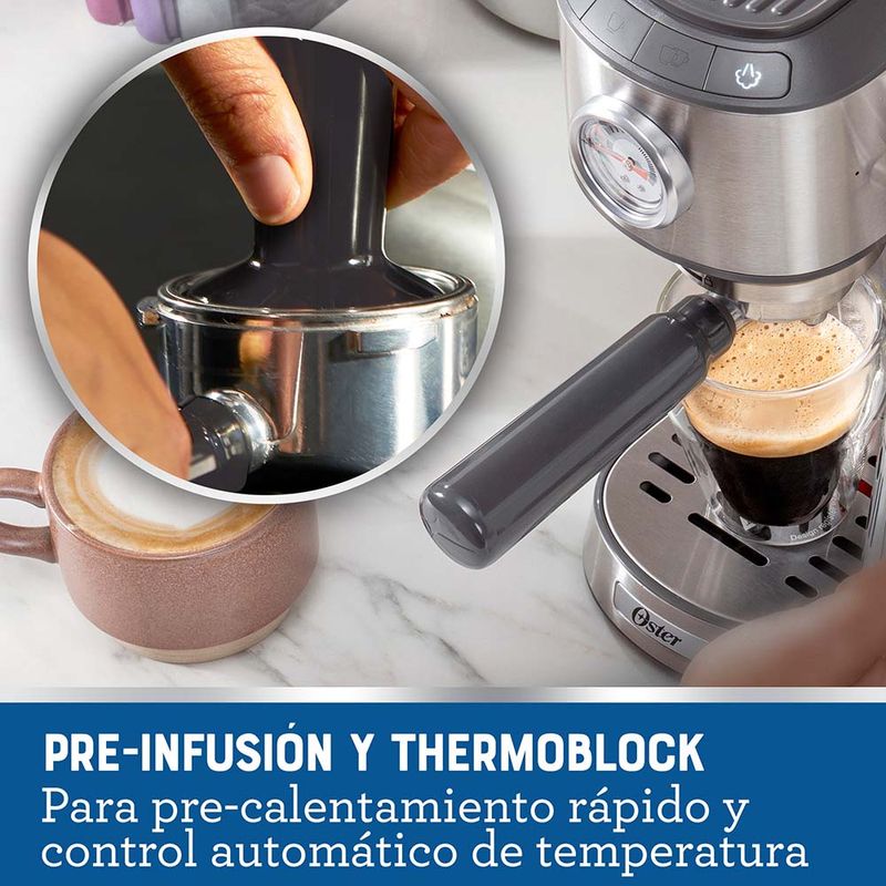 Cafetera compacta de espresso Oster® BVSTEM7200 - Productos y