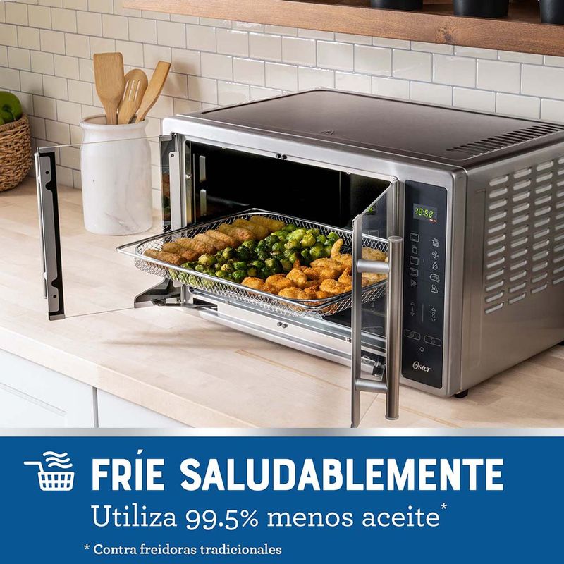 Horno Digital Con Freidora De Aire 42L Y Puertas Francesas ...