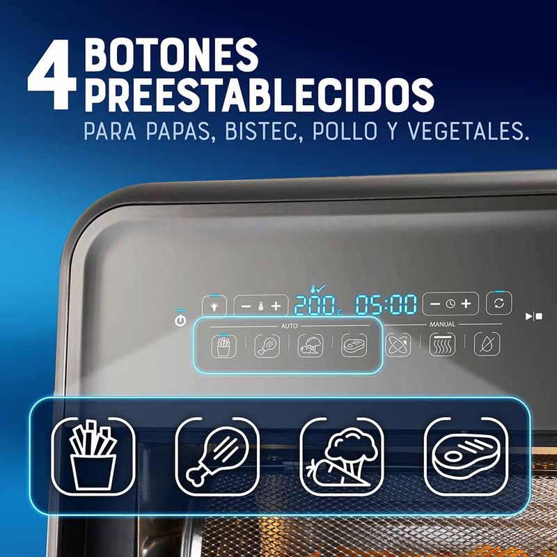 Kit Freidora de aire digital Oster® 9L CKSTAF90D y Multi-olla rápida XL  Oster® 7,5 litros y 14 funciones CKSTPCEC8801 - Productos y accesorios  originales Oster ®