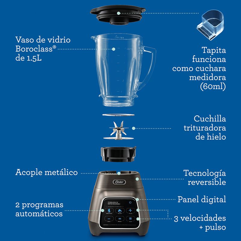 Oster licuadora con tecnología reversible vaso blend best sale n go