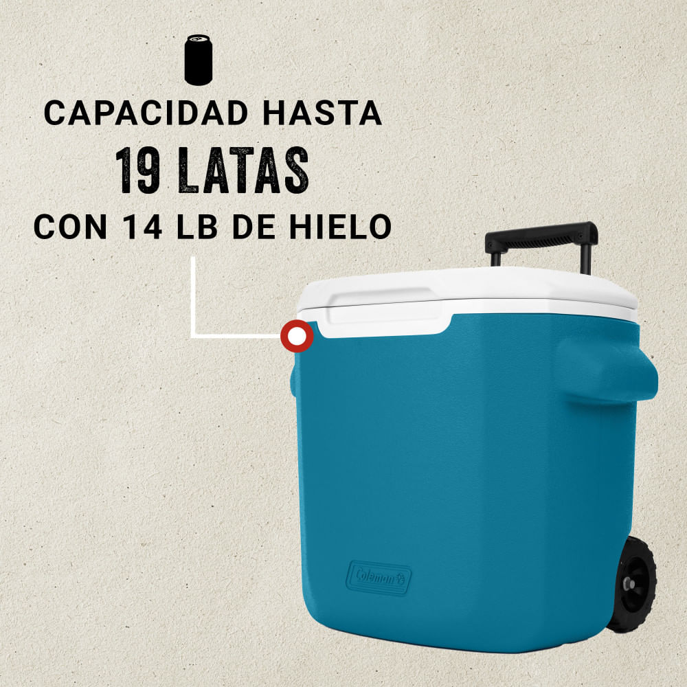 Cooler con ruedas Coleman® Chiller™ 28QT/27LTS, Azul