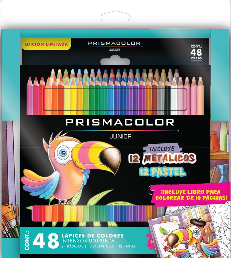 Kit de 48 lápices de colores Prismacolor + 1 libro para colorear ...