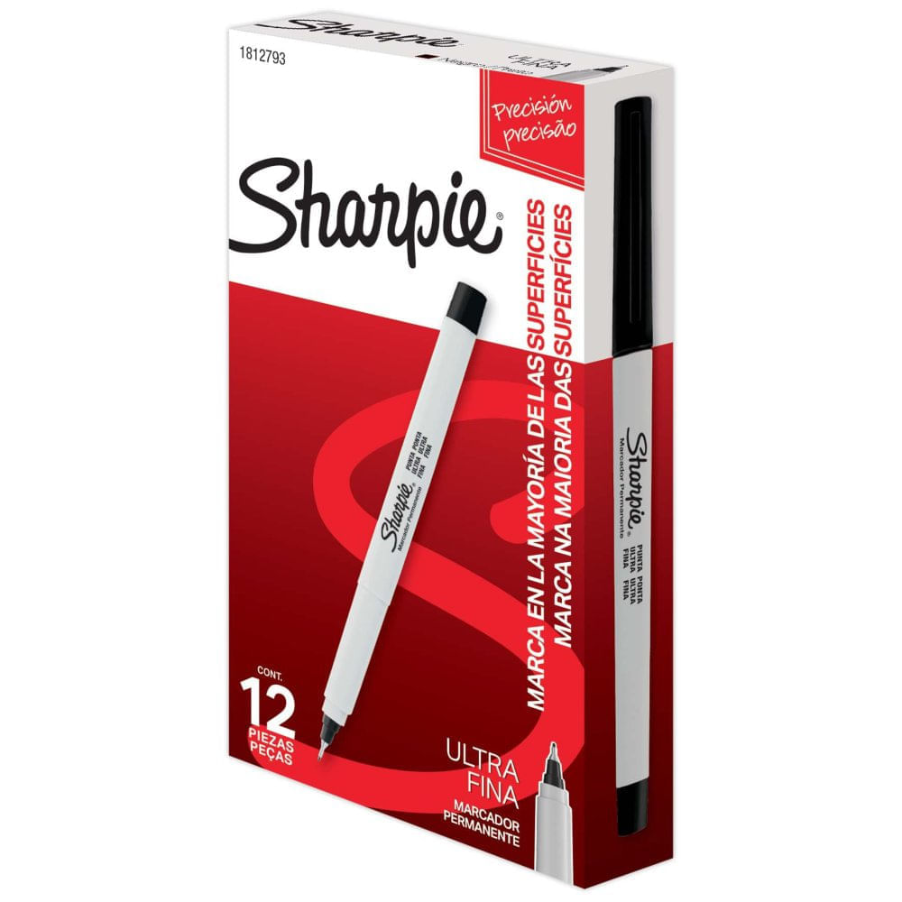 Marcador permanente Sharpie punta ultra fina negro