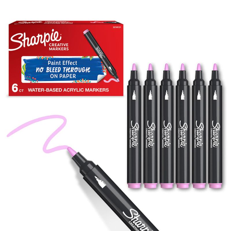 Marcador Sharpie acrílico punta bala blanco