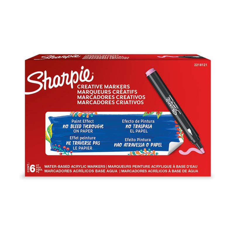 Marcador Sharpie acrílico punta bala blanco