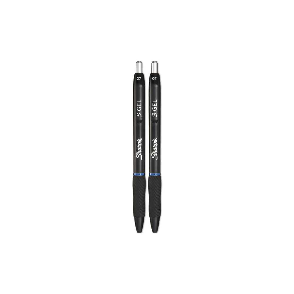 Bolígrafos gel Sharpie 0.7mm punta fina blíster x2 azul